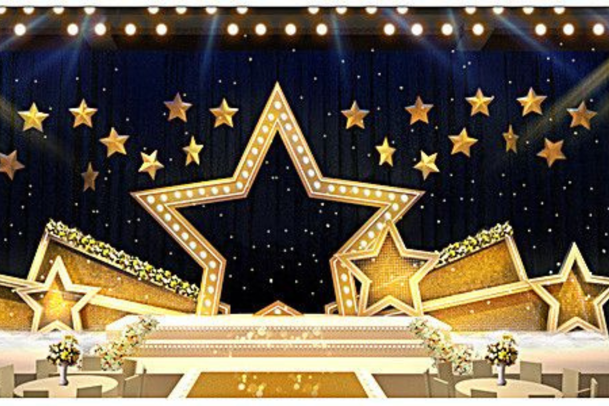 Spectacular LED Star Stage Curtain For Rent At AVVietnam